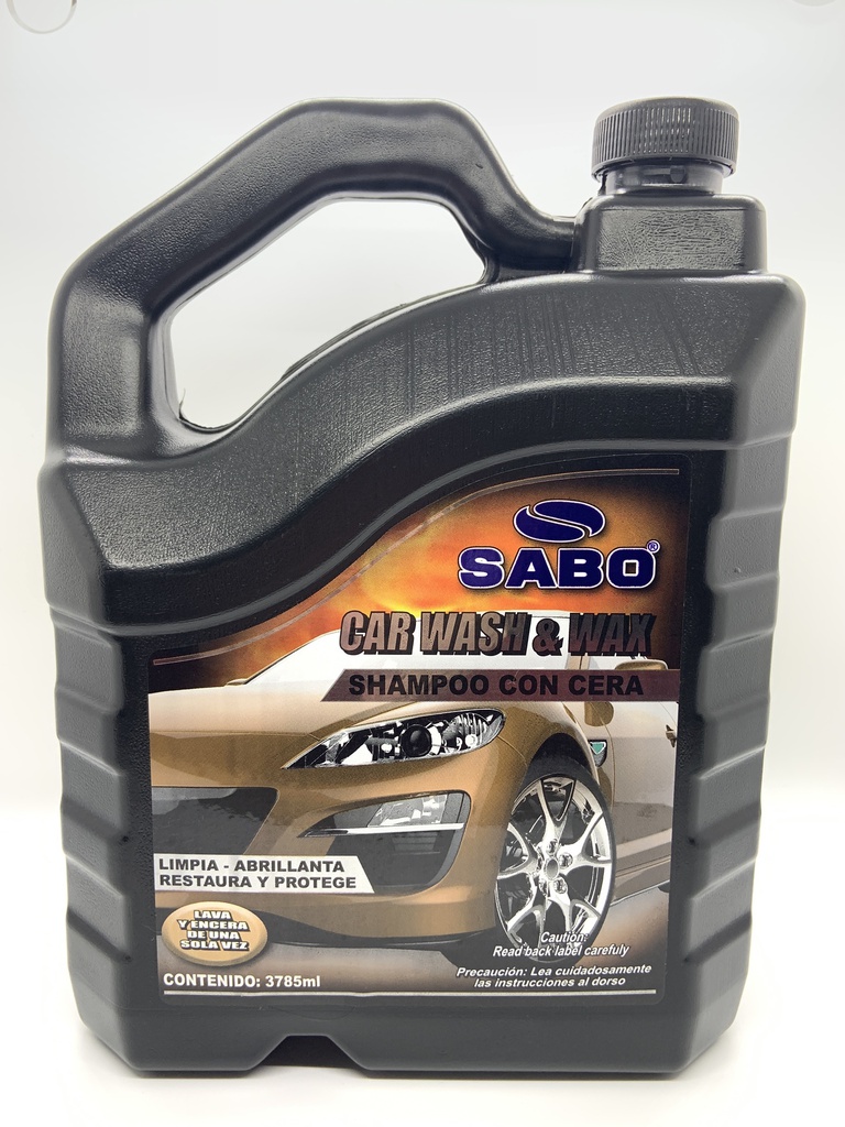 SHAMPOO CAR WASH & WAX GL 54-9108 SABO