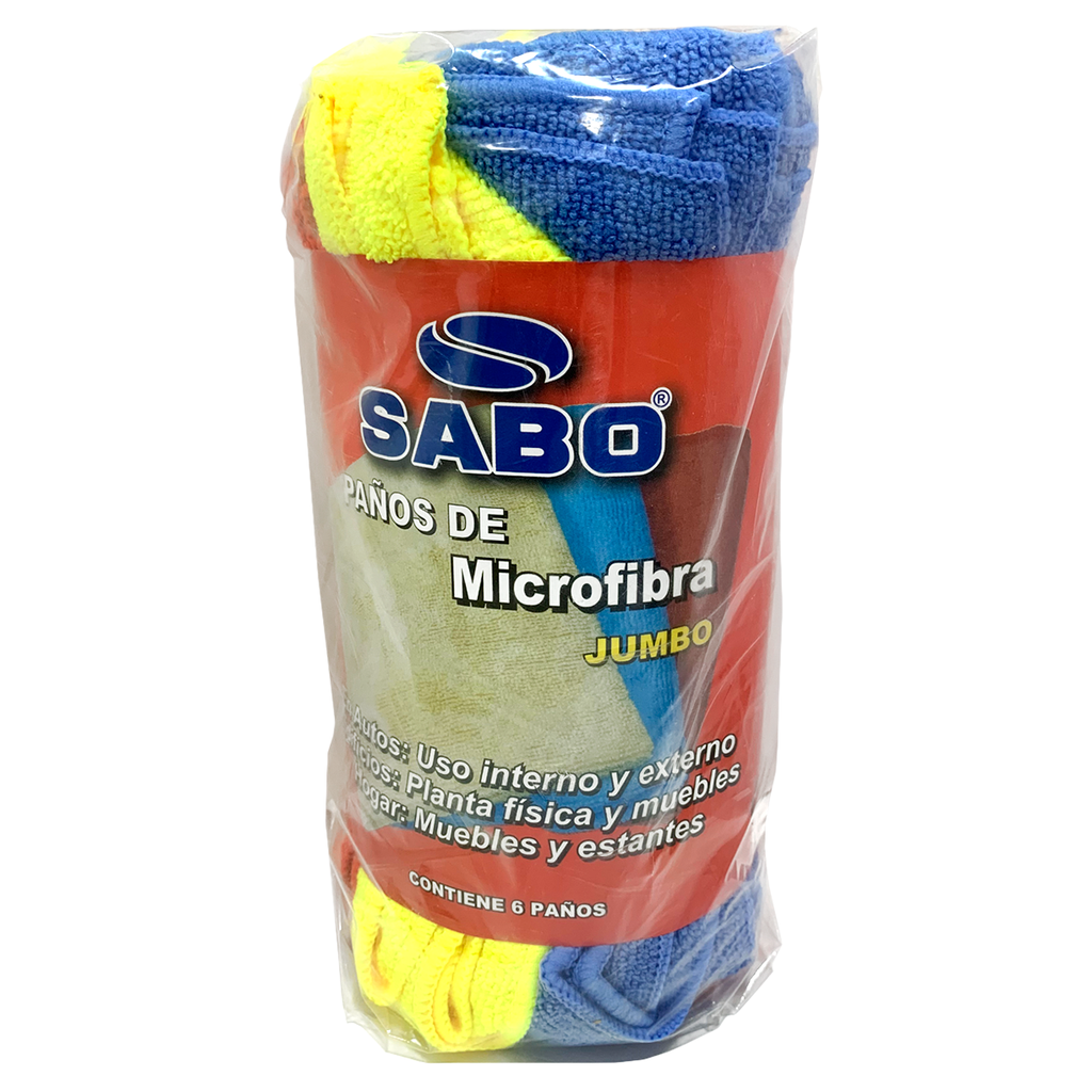 KIT DE PAÑOS MULTIUSOS MICROFIBRA 91-1002 SABO