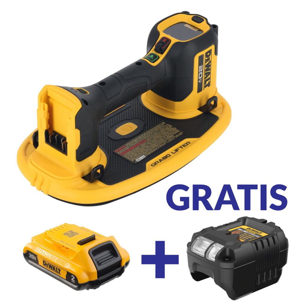 VENTOSA MULTIMATERIALES GRABO 20V DCE592B+DCB203+DCB1102B3  DEWALT