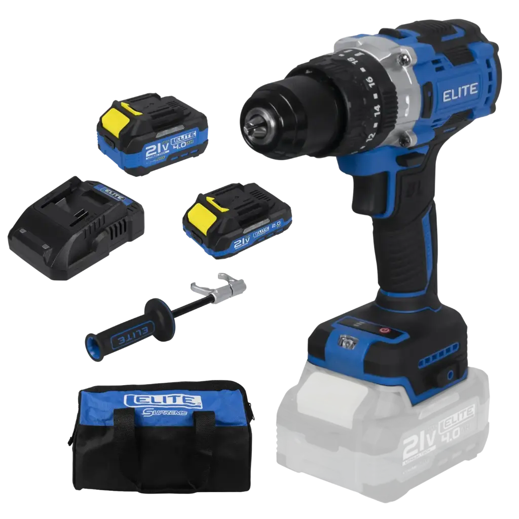 TALADRO PERCUTOR 1/2" 21V SIN CARBONES HEELXID21120K ELITE