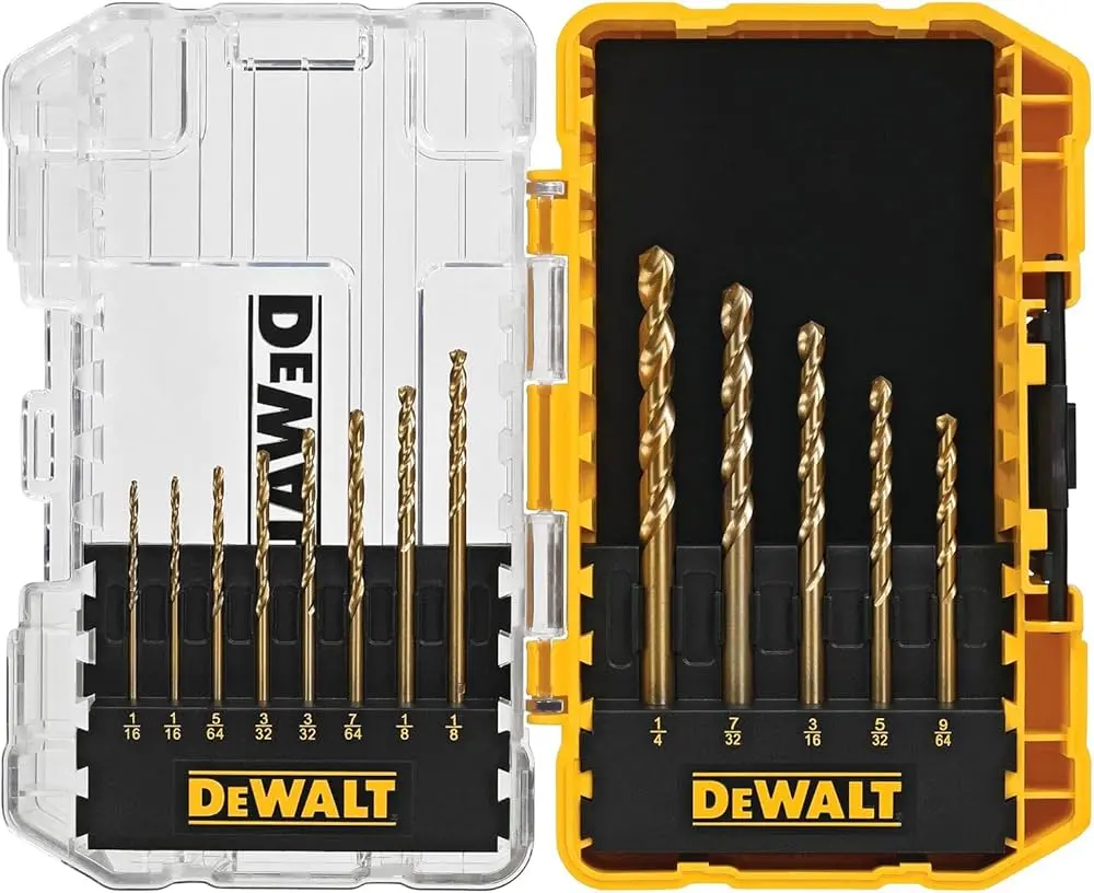 JUEGO BROCAS TITANIO 1/16"-1/2"  13 PIEZAS DW1363 DEWALT