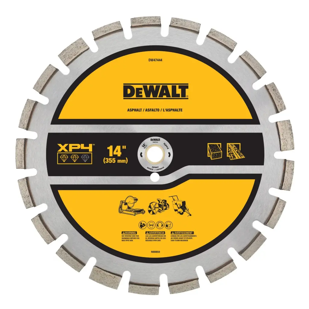 DISCO DIAMANTE ASFALTO 14"X.125X10MMX1" DW47444 DEWALT