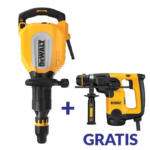 DEMOLEDOR SDS MAX 12KG 14A SIN CARBONES D25911K+D25333K DEWALT