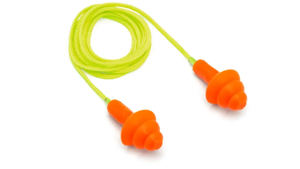 TAPÓN AUDITIVO AMARILLOS HIGH VISIBILITY REUTILIZABLES CON CORDÓN CAJA 50 PARES RP3001 PYRAMEX