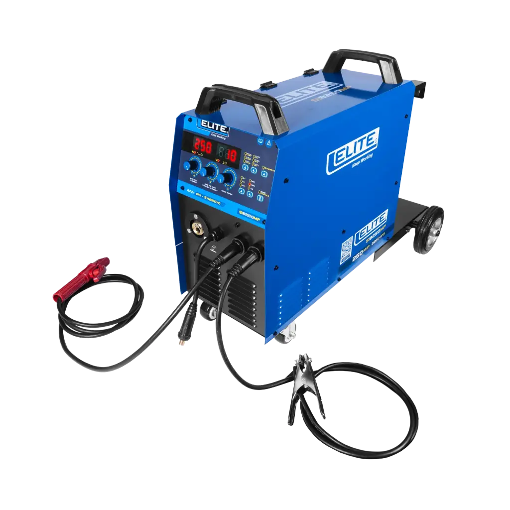 SOLDADORA INVERSOR MULTIPROCESO MIG/MAG/FCAW/MMA/TIG ELITE MP 250 - 250A 60% 220V 1PH + ANTORCHA AB25AK5 250A 5M SOELKSI8250MP- 25AK5 ELITE