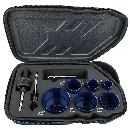 JUEGO DE BROCAS SIERRAS 9 PIEZAS 7/8"-2-1/2" 3073003 IRWIN