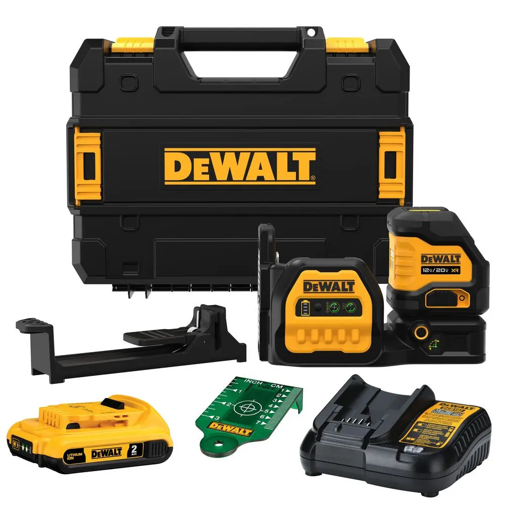 NIVEL LASER VERTICAL- HORIZONTAL VERDE 12/20V DCLE34020G DEWALT