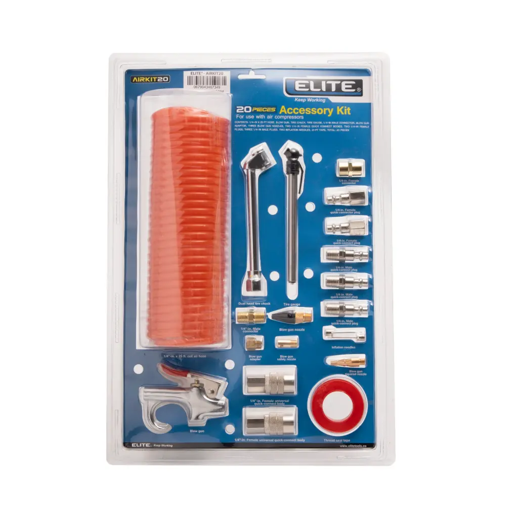 JUEGO 20 ACCESORIOS PARA HERRAMIENTA NEUMATICA HEELAIRKIT20 ELITE