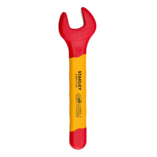 LLAVE ABIERTA FIJA AISLADA 15 MM STMT77722-LA STANLEY