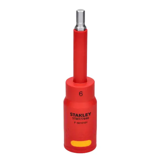 CUBO ESPIGA 1/2" CON PUNTA HEXAGONAL AISLADO 6X120 MM STMT77846-LA STANLEY