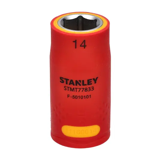 CUBO ESPIGA 1/2" 6 PUNTAS AISLADO 14 MM STMT77833-LA STANLEY