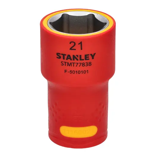 CUBO ESPIGA 1/2" 6 PUNTAS AISLADO 21 MM STMT77838-LA STANLEY