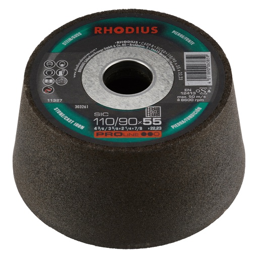 [303261] COPA DESBASTE CONCRETO 110/90x55x22,23MM GR60 RHOD