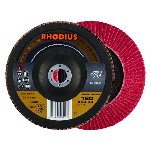 [209812] DISCO FLAP CERAMICON 7"X7/8" GR40 209812 TOP LINE RHODIUS