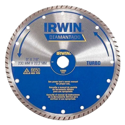 [IW8952] DISCO DIAMANTE TURBO 9" IW8952 IRWIN
