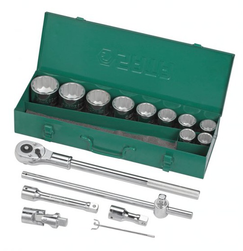 [ST09015SJ] JUEGO CUBOS 3/4" 30-60 MILIMETROS 15 PIEZAS ST09015SJ SATA