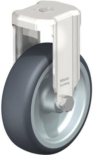 [574426] RUEDA TERMOPLASTICA FIJA INOXIDABLE CON AGUJERO PASANTE BRXA-TPA 101G 110KG 574426 BLICKLE