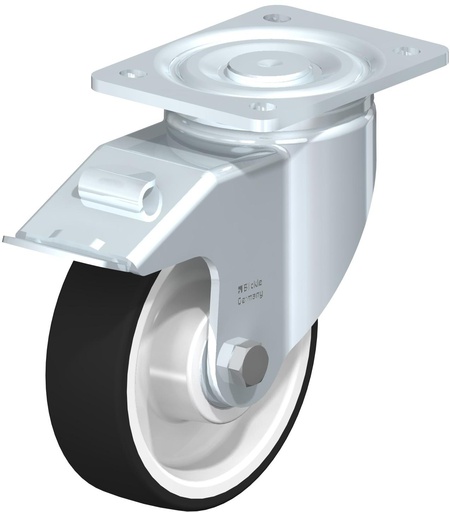 [546499] RUEDA GIRATORIA CON FRENO POLIURETANO TERMOPLASTICO 150X45MM 500KG LH-POTH 150K-FI 546499 BLICKLE