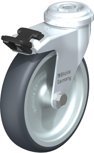 [331264] RUEDA GIRATORIA CON FRENO 4" 70KG LRA-TPA 100G-FI 331264 BLICKLE