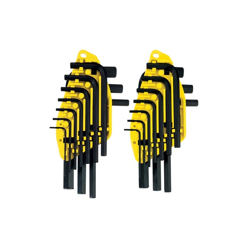 [69-255] JUEGO 20 LLAVES ALLEN 1/16"-3/8"&1.5-10MM 69-255 STANLEY