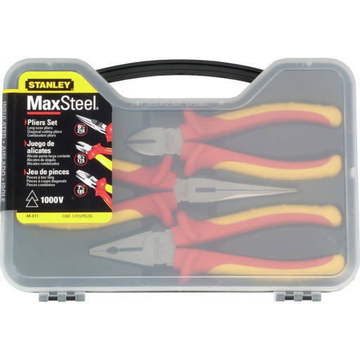 [84-011] JUEGO 3 ALICATES AISLADOS 84-011 STANLEY