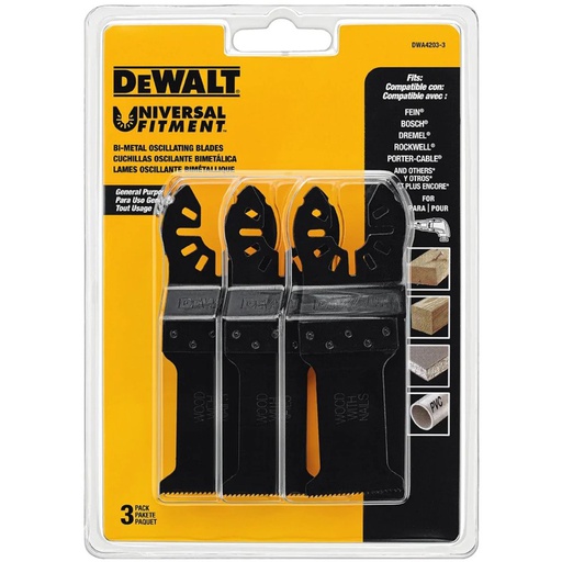 [DWA4203-3] HOJA HERRAMIENTA OSCILANTE PARA MADERA CON CLAVOS DWA4203-3 DEWALT