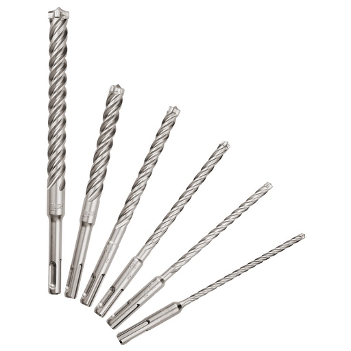 [48-20-7499A] KIT  DE 6 BROCAS ROTOMARTILLO SDS+ 3/16", 1/4", 5/16", 3/8", 1/2", 5/8" 48-20-7499A MILWAUKEE