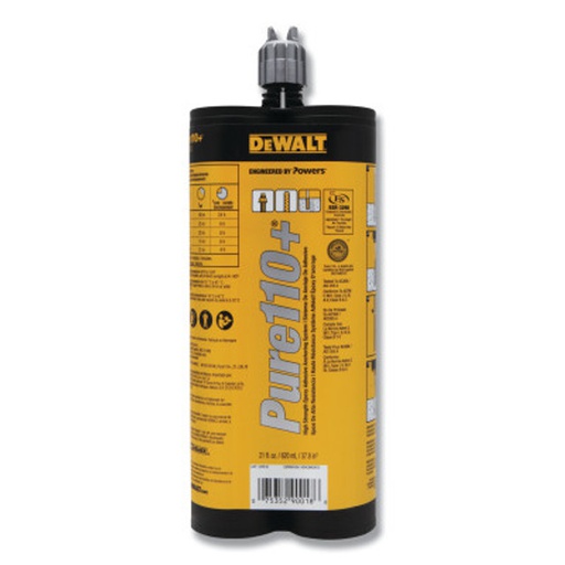 [08321SD] ANCLAJE EPOXICO 22 OZ  (650 ML) PURE 110+ 08321SD DEWALT