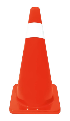 [SH-X055-45] CONO DE PRECAUCION BRILLOSO 45 CM CON 1 REFLEJANTE SH-X055-45 T-SAFETY