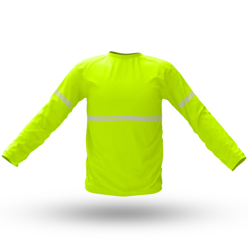 [20020M] CAMISA REFLECTIVA MANGA LARGA CUELLO REDONDO "SPEED DRY" AMARILLA TALLA M 20020M T-SAFETY