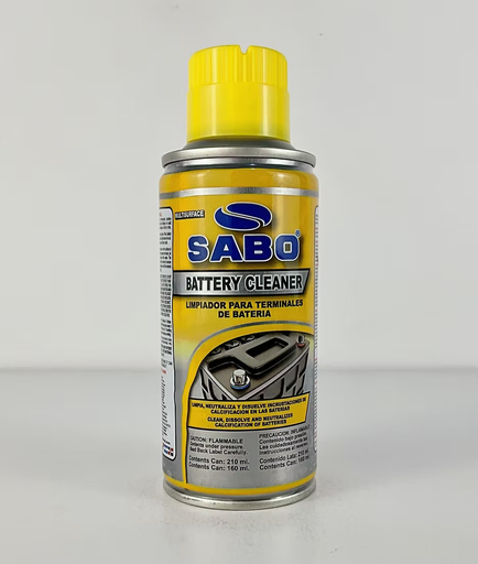 [53-0119] LIMPIADOR PARA TERMINALES DE BATERIA 210 ML 53-0119 SABO