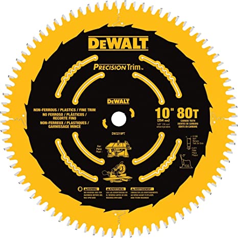 [DWA11080] DISCO SIERRA 10"X5/8" 80 DIENTES DWA11080 DEWALT