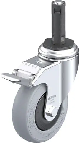 [952339] RUEDA GIRATORIA CON FRENO POLIAMIDA+GOMA BLANDA  LKRA-POES 102KF-11-FI-SG-ER12 952339 BLICKLE