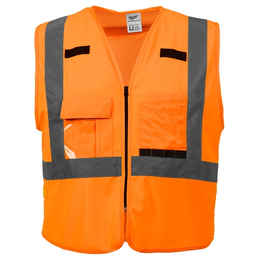 [48-73-5032] CHALECO NARANJA ALTA VISIBILIDAD CLASE 2 TALLA L/XL 48-73-5032 MILWAUKEE