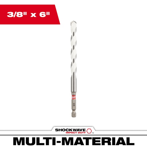 [48-20-8890] BROCA MULTI-MATERIAL HEXAGONAL 3/8"X6" 48-20-8890 MILWAUKEE