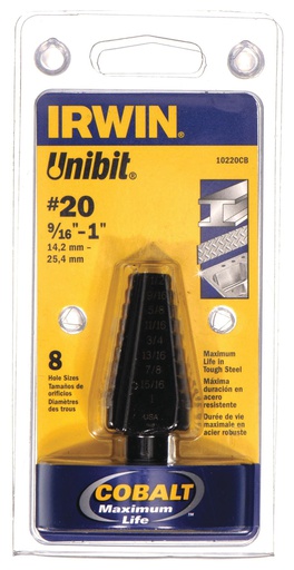 [10220CB] BROCA ESCALONADA COBALTO 9/16"-1" #20 10220CB IRWIN