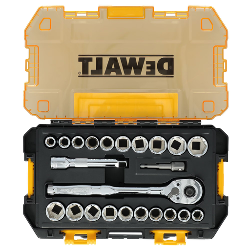 [DWMT45414] JUEGO CUBOS 1/2" SAE MM 23 PIEZAS  TOUGHSERIES™ DWMT45414 DEWALT