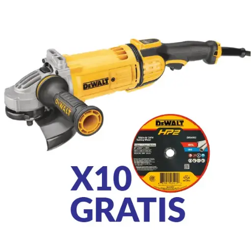 [DWE4579B3+ DW84902] ESMERILADORA ANGULAR 9" 2700 W DWE4579B3+ DW84902 DEWALT