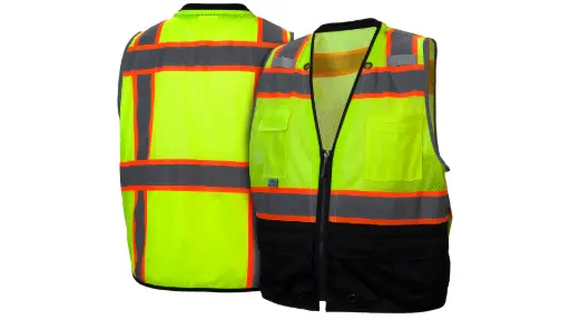[RVZ4410BXL] CHALECO AMARILLO ALTA VISIBILIDAD INGENIERO CLASE 2 TALLA XL RVZ4410BXL PYRAMEX