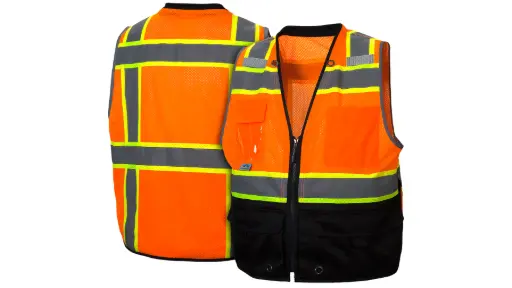 [RVZ4420BM] CHALECO NARANJA ALTA VISIBILIDAD INGENIERO CLASE 2 TALLA M RVZ4420BM PYRAMEX