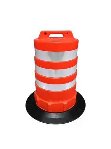 [TFD-3] TAMBOR PARA TRAFICO VEHICULAR CON 2 REFLEJANTES Y BASE TFD-3 T-SAFETY
