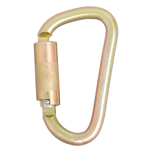 [DXFP911001]  MOSQUETON ESTANDAR AUTOBLOCANTE, ACERO, GIRO 6,35 MM (1/4"), APERTURA 21,5 MM (0,85") – ANSI DXFP911001 DFP SAFETY