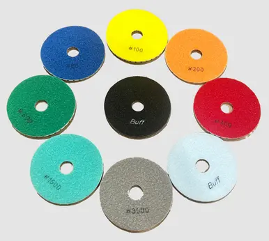 [70184645022] KIT DE DISCOS PULIR MARMOL Y GRANITO GR50-GR3000 4" 70184645022 NORTON CLIPPER