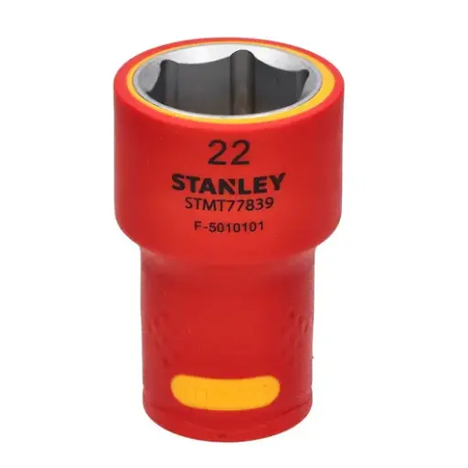 [STMT77839-LA] CUBO ESPIGA 1/2" 6 PUNTAS AISLADO 22 MM STMT77839-LA STANLEY 