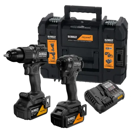 [DCK2222MP2T] KIT TALADRO DCD85+ATORNILLADOR DCF85 POWERSTACK 20V 2.0 Ah MCLAREN F1 DCK2222MP2T DEWALT